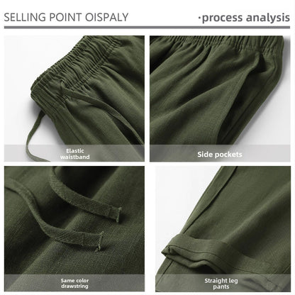 Unisex Casual Summer Linen Pants